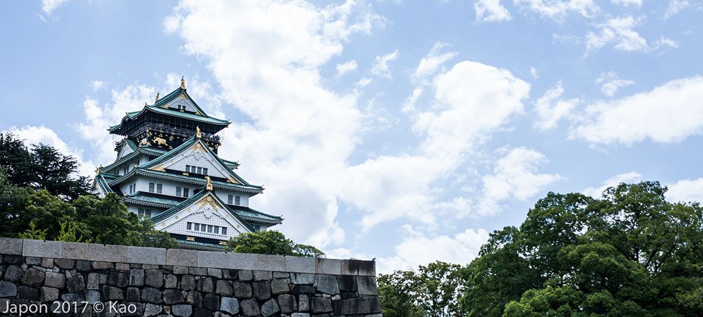 photo du chateau d'osaka.