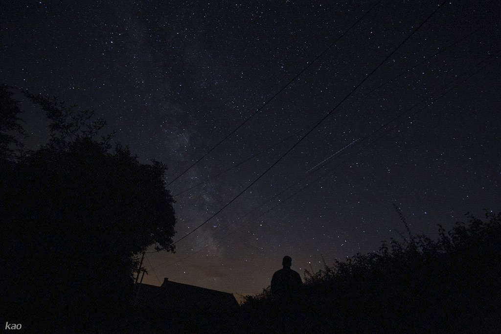 photo lors d'une nuit étoilé